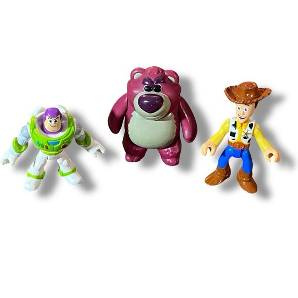 Disney Pixar Toy Story Buzz Lightyear, Woody & Lotso Imaginext Action Figures - Picture 2 of 5